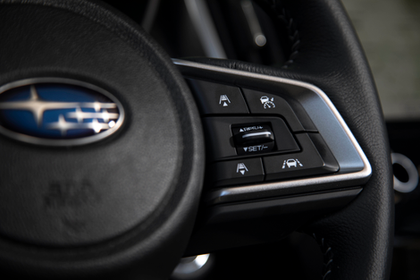 Push that button on the far right bottom of the wheel and you’re back in business with no lane keeping-related interruptions.